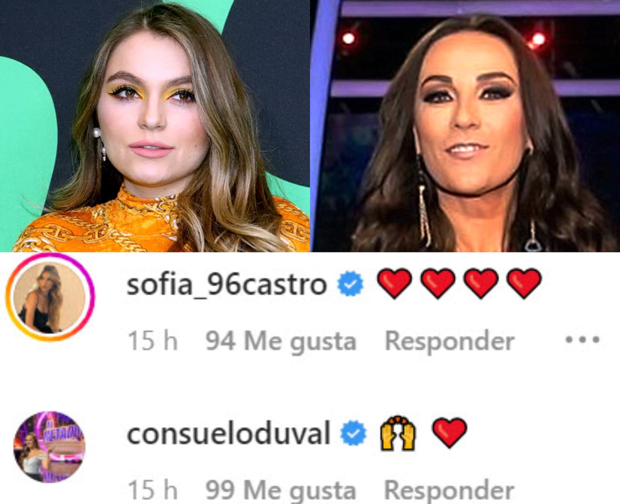 Sofía Castro y Consuelo Duval hicieron lo mismo.