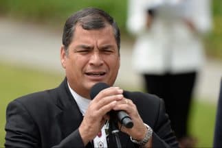 El Presidente de Ecuador, Rafael Correa.