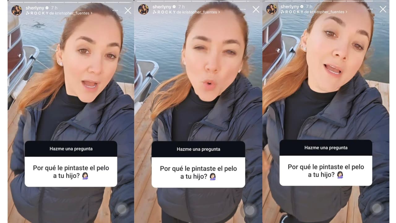 Así respondió Sherlyn a quienes la "regañan" por supuestamente pintarle el cabello a André.