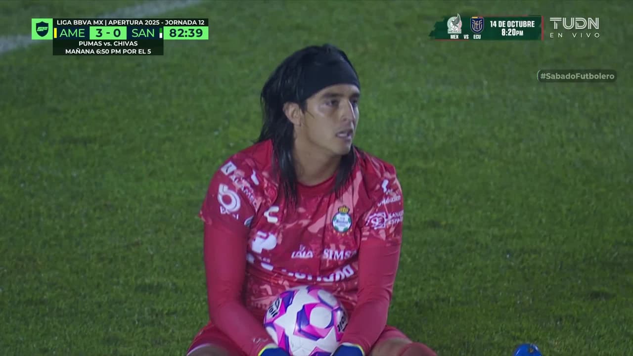 ¡Impresionante Acevedo! De no ser por el arquero ya irían cinco