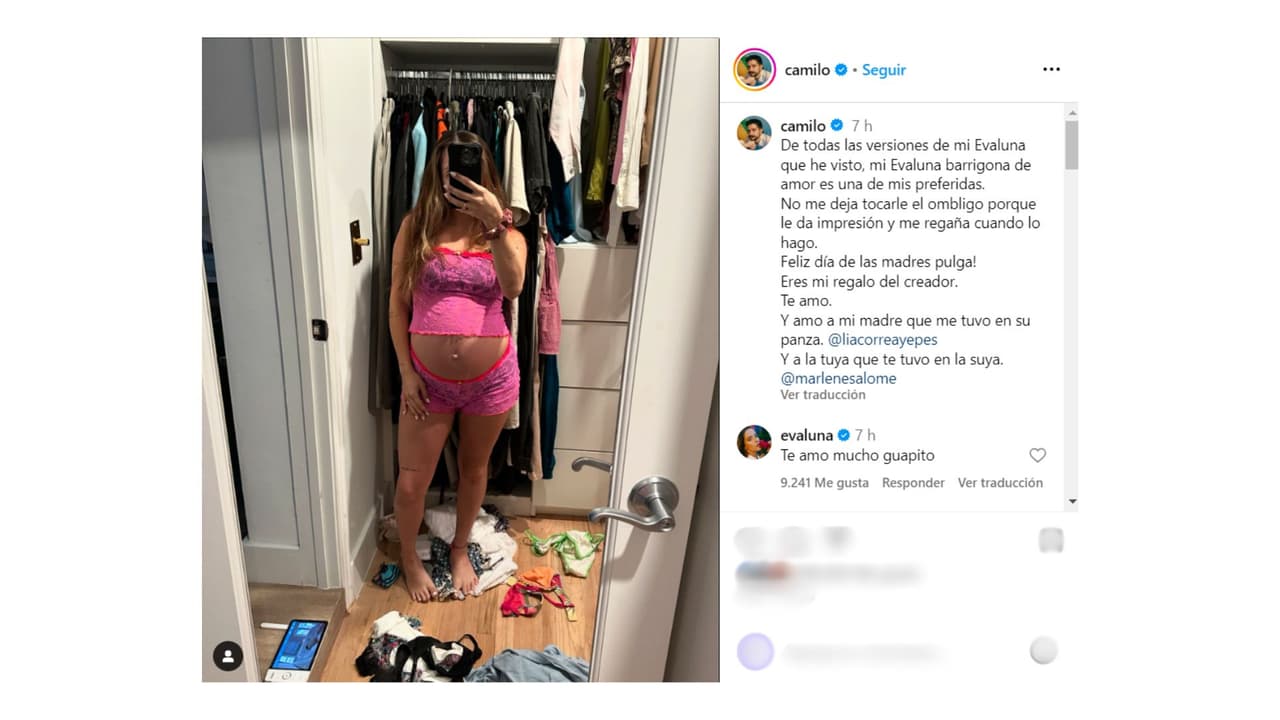 Evaluna reaparece tras caer de la hamaca con su hija Índi en brazos.