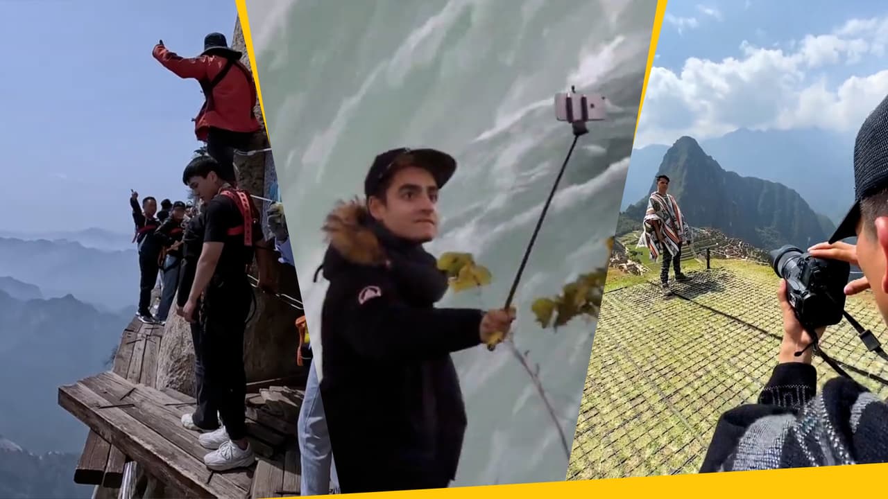 Los lugares más peligrosos del mundo para tomarse selfies: ¡no lo intentes ni de broma!