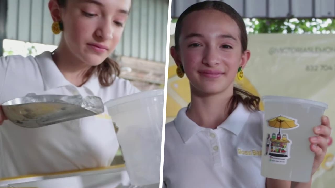 La exitosa niña empresaria que lleva de vacaciones a su familia vendiendo limonadas