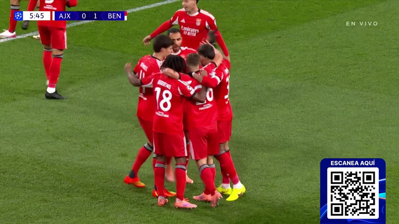 ¡Golazo de Locura! Dahl rompe el ángulo y adelanta al Benfica sobre el Ajax