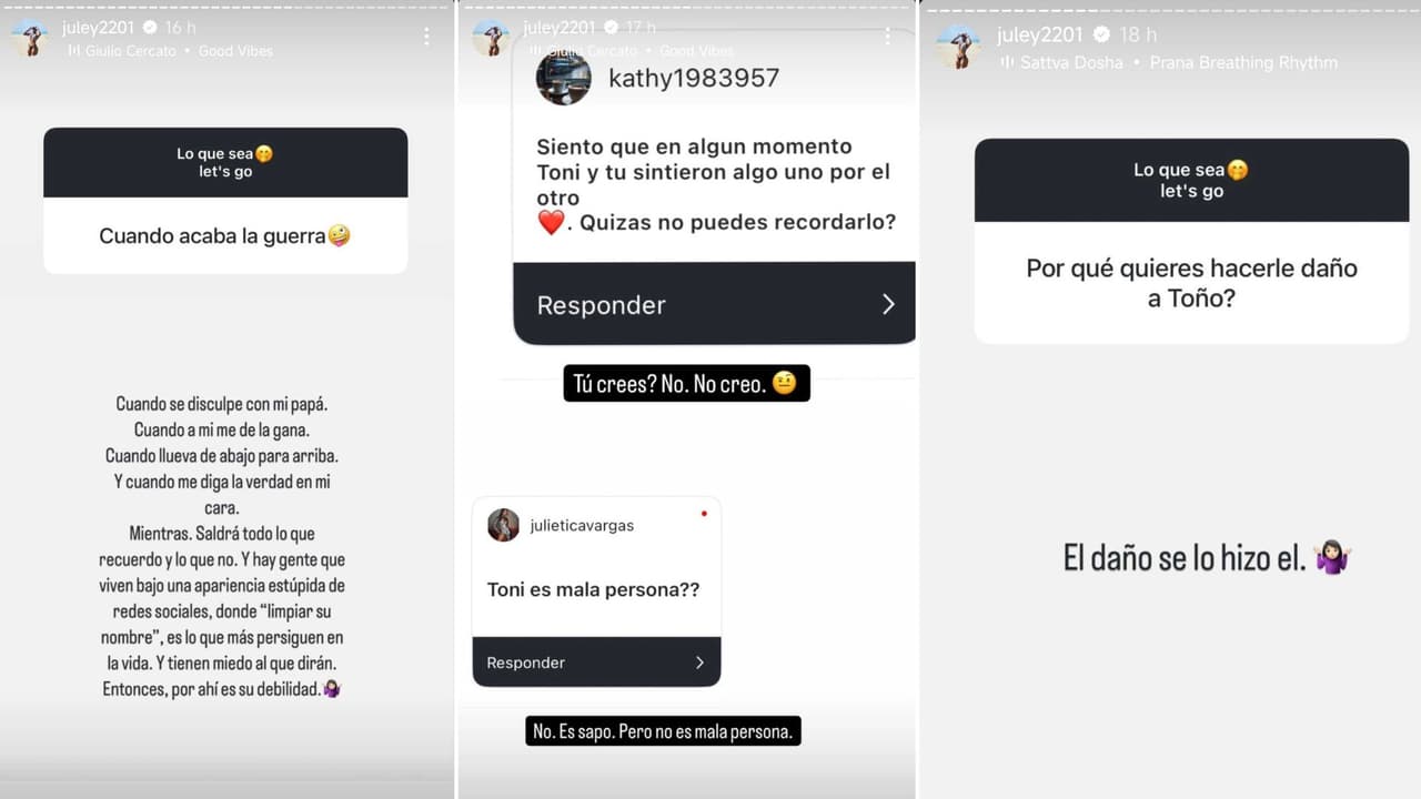 Juley Mejía aseguró que su "guerra" con Toni Costa continuará.