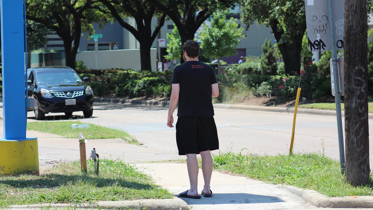 El calor no impidió que los habitantes de Houston observaran al equipo de los 'Blue Angels'.
