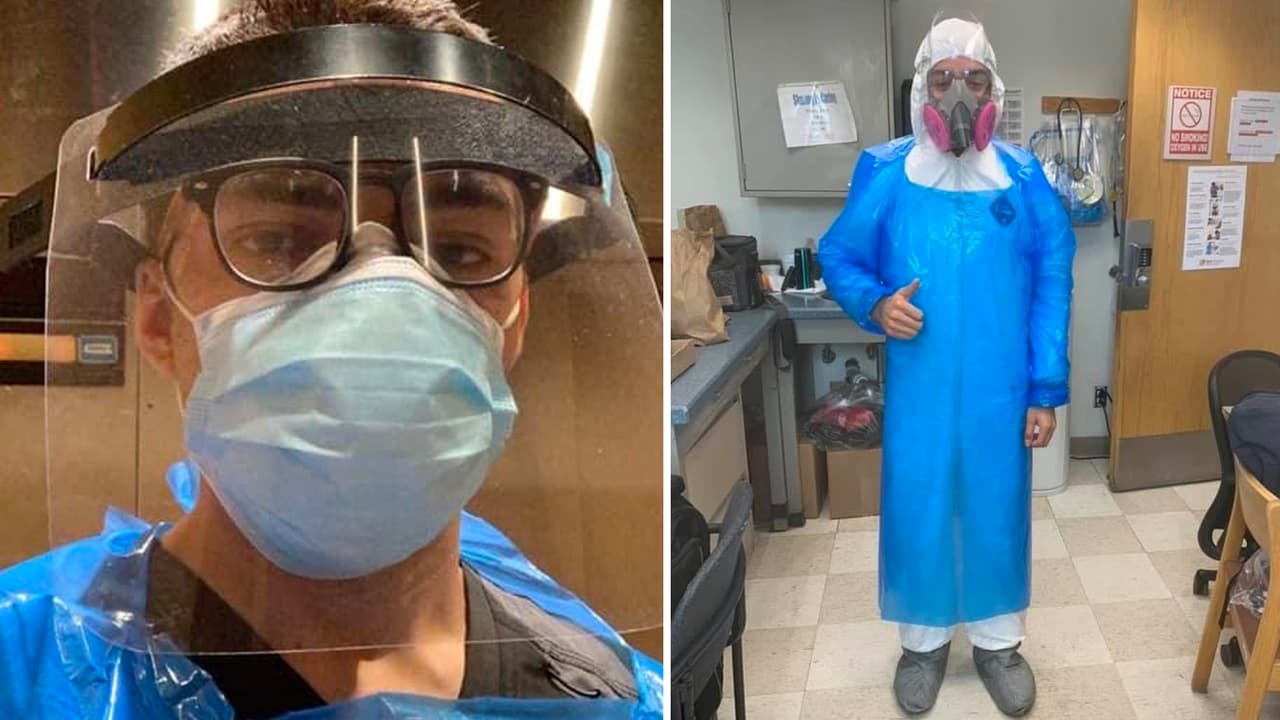 Andy recién se graduó en Arizona, pero ya está combatiendo el coronavirus en Nueva Jersey