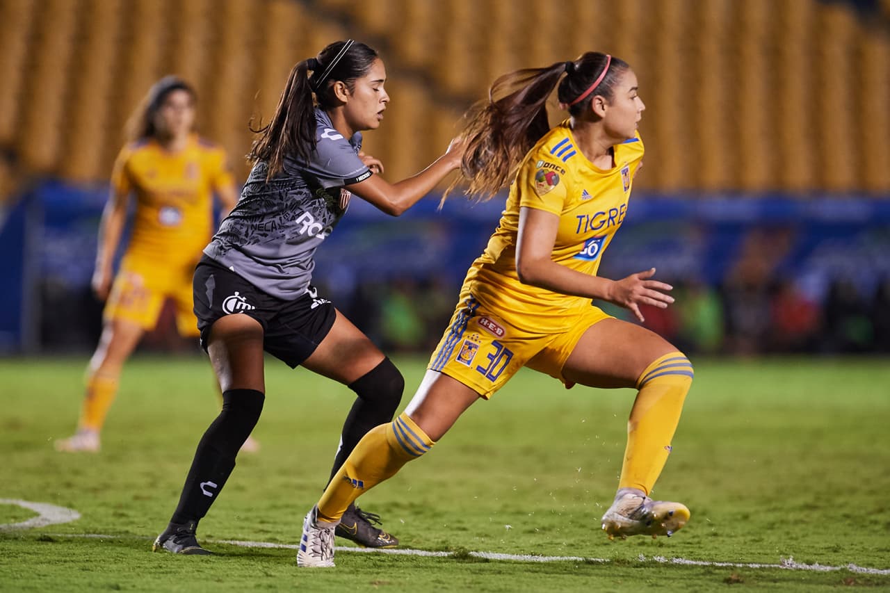 Lizbeth Ovalle, Belén Dde Jesús Cruz, Natalia Gómez Junco y María Fernanda Elizondo hicieron los goles en el triunfo de Tigres.