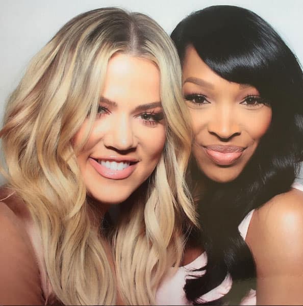 Khloé con su inseparable amiga Malika.