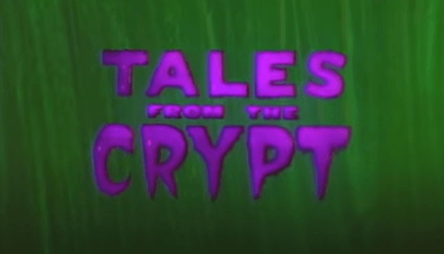 '
<b>Cuentos desde la cripta'</b>
<br>Si creciste en los 90, recordarás qué la serie marcó a toda una generación con su anfitrión El Guardián de la Cripta. Él asustaba a los más pequeños al presentar los cuentos de terror y cuando estaba a punto de narrarlos era interrumpido por dos personajes: Guardián de la Tumba y la Bruja Vieja, quienes intentaban contar sus propias historias.