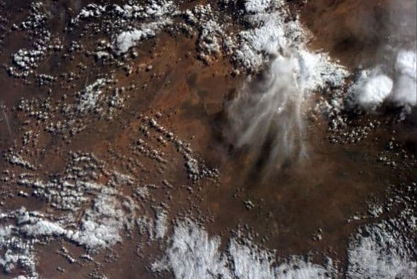 Aquí veo yo un pulpo, o tal vez un calamar. Fotos de Reid Wiseman