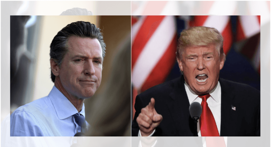 Trump amenaza nuevamente a California y el gobernador Newsom lo disculpa en Twitter
