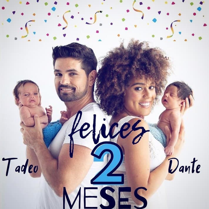Luego de 23 días internado, Dante fue dado de alta y regresó con su familia a casa. "Dos meses con nuestros bebés y un Dios que nos lleva de la mano", escribió el actor de telenovelas en su cuenta de Instagram.