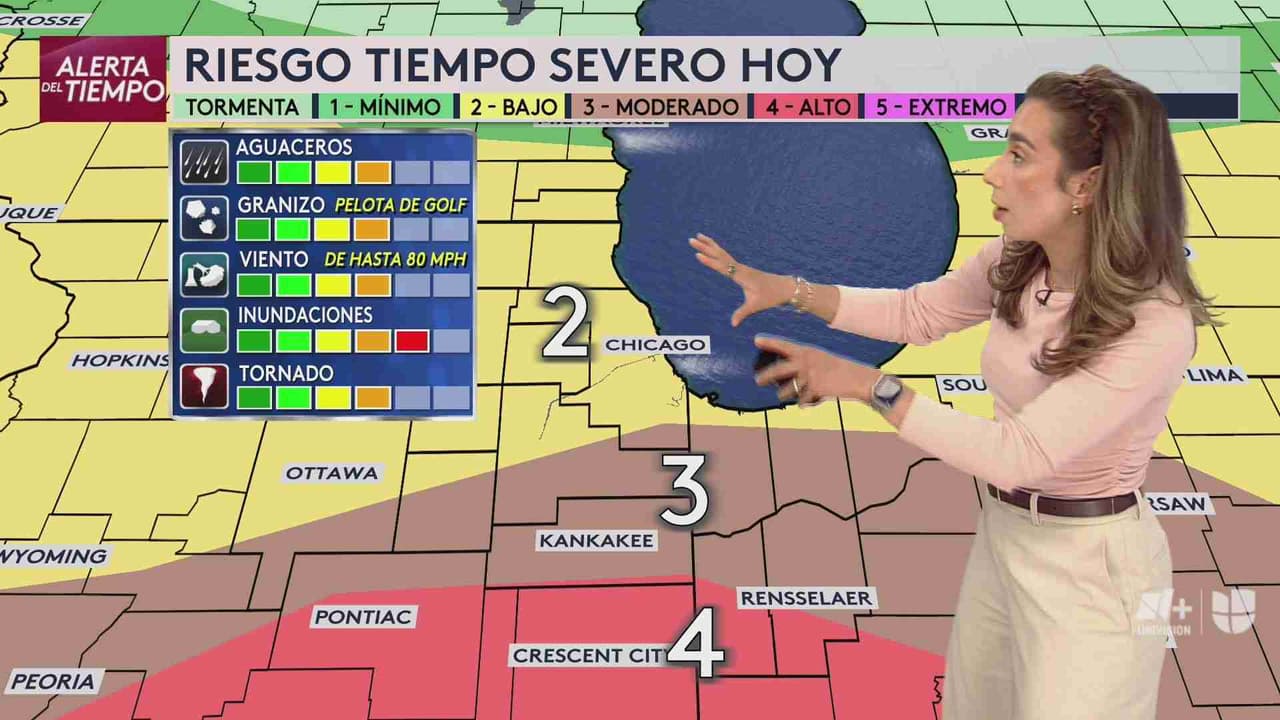 Pronóstico del tiempo hoy en Chicago: Riesgo de tiempo severo; el termómetro alcanzará 70 °F