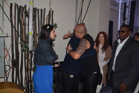 Feliz por su presentación, convivió con todas las personas que conforman el programa.