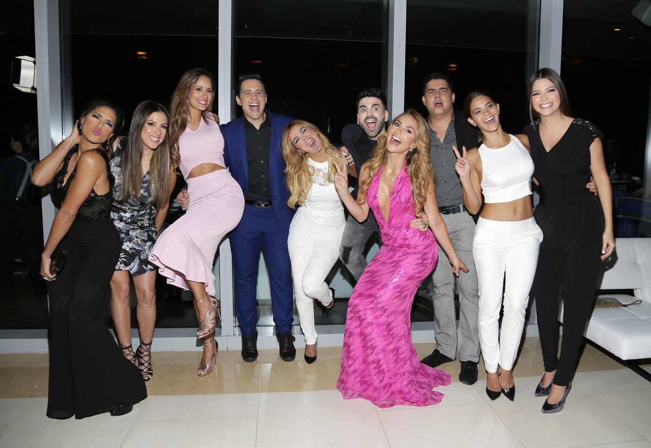 Un evento en que la bella colombiana estuvo rodeada de sus amigos y compañeros.