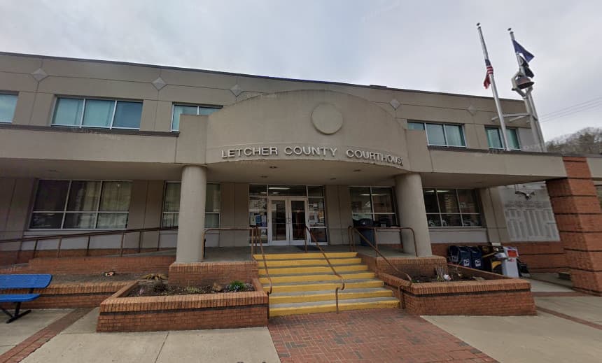 El edificio de la corte del condado de Letcher, en Kentucky.