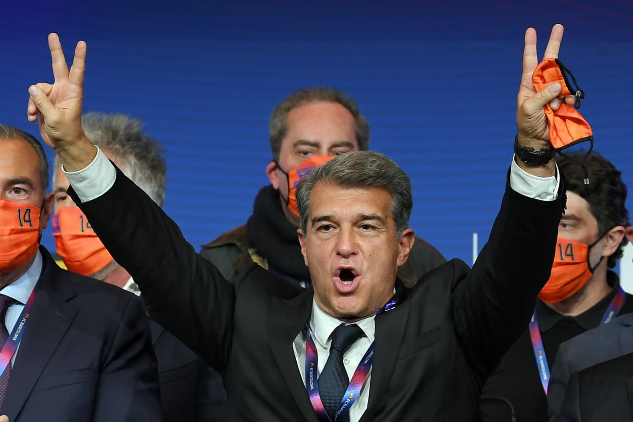 Joan Laporta advierte que el Barcelona irá por la Champions