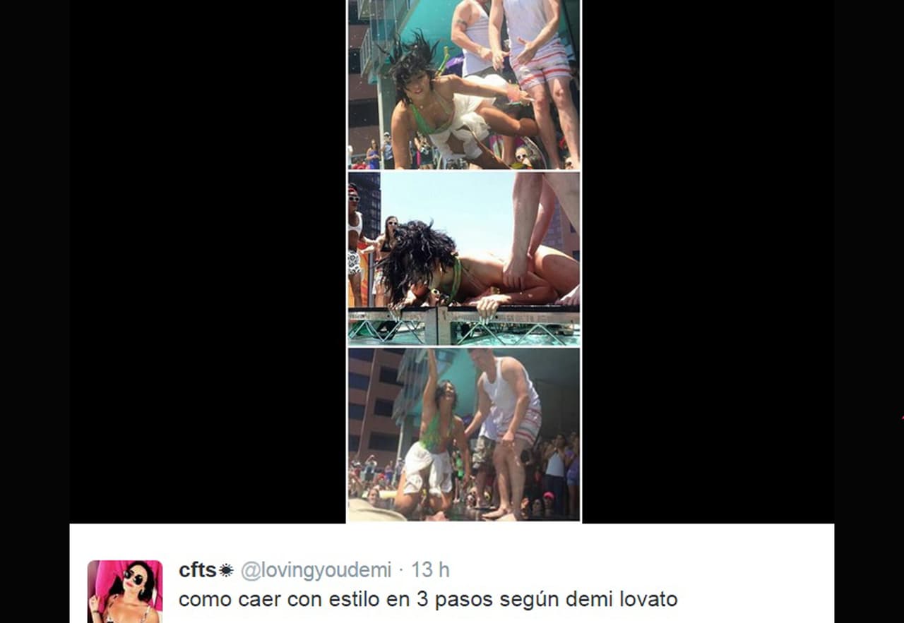 Pobre Demi... fue la comidilla en la red.