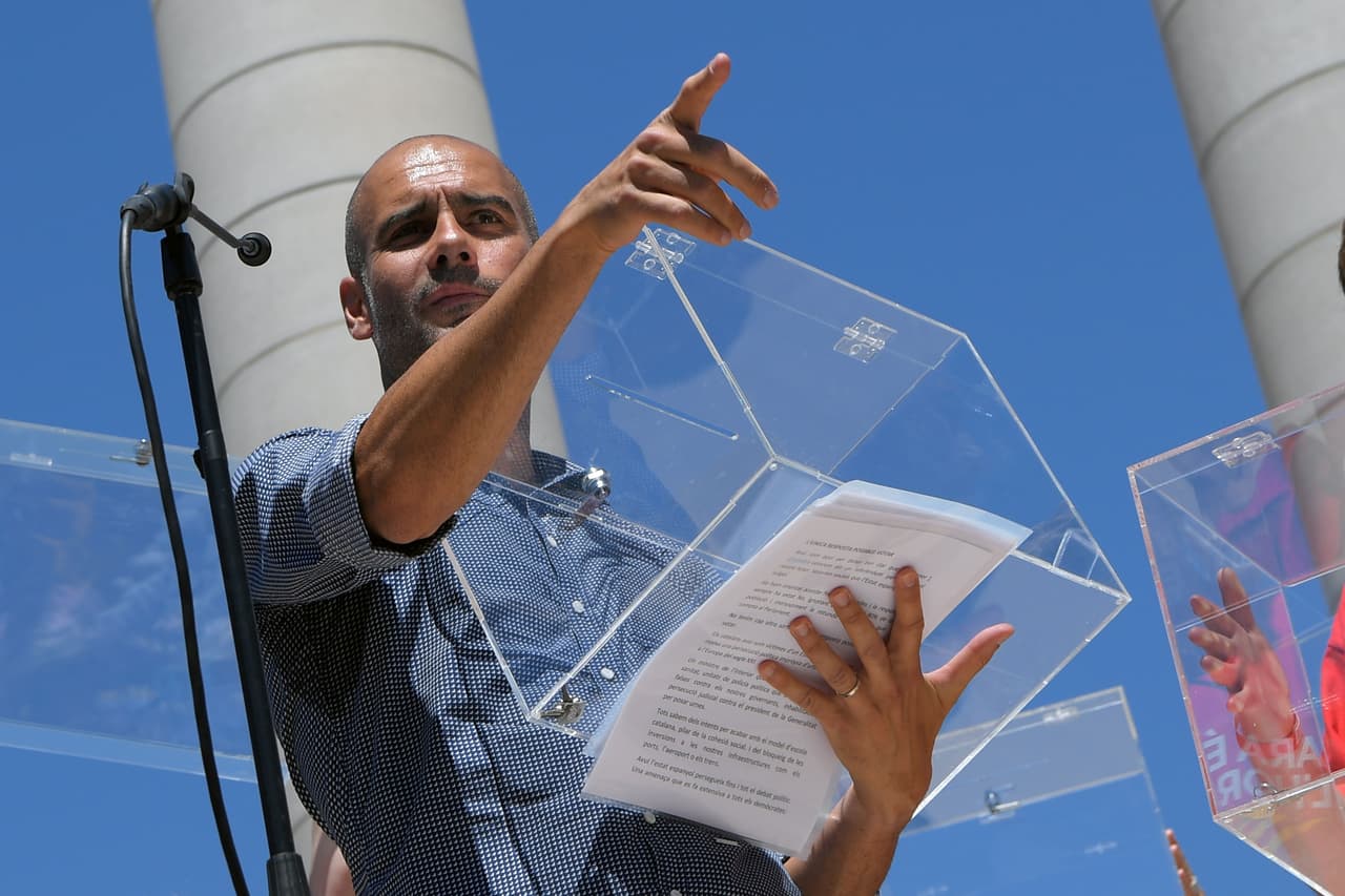 Pep Guardiola apoya independencia de Cataluña