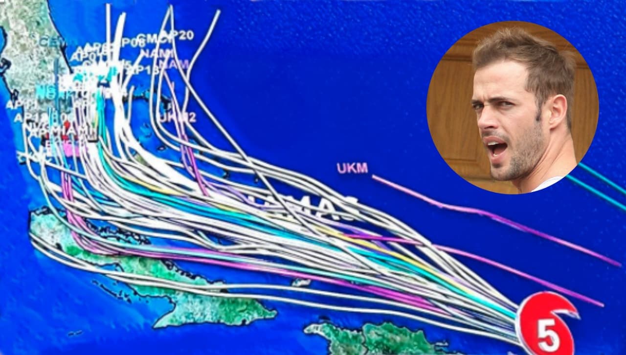 Ráfaga de críticas contra William Levy por su broma con la trayectoria del huracán Irma