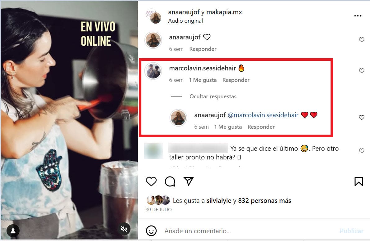 A finales de julio seguían intercambiando cariñosos mensajes.