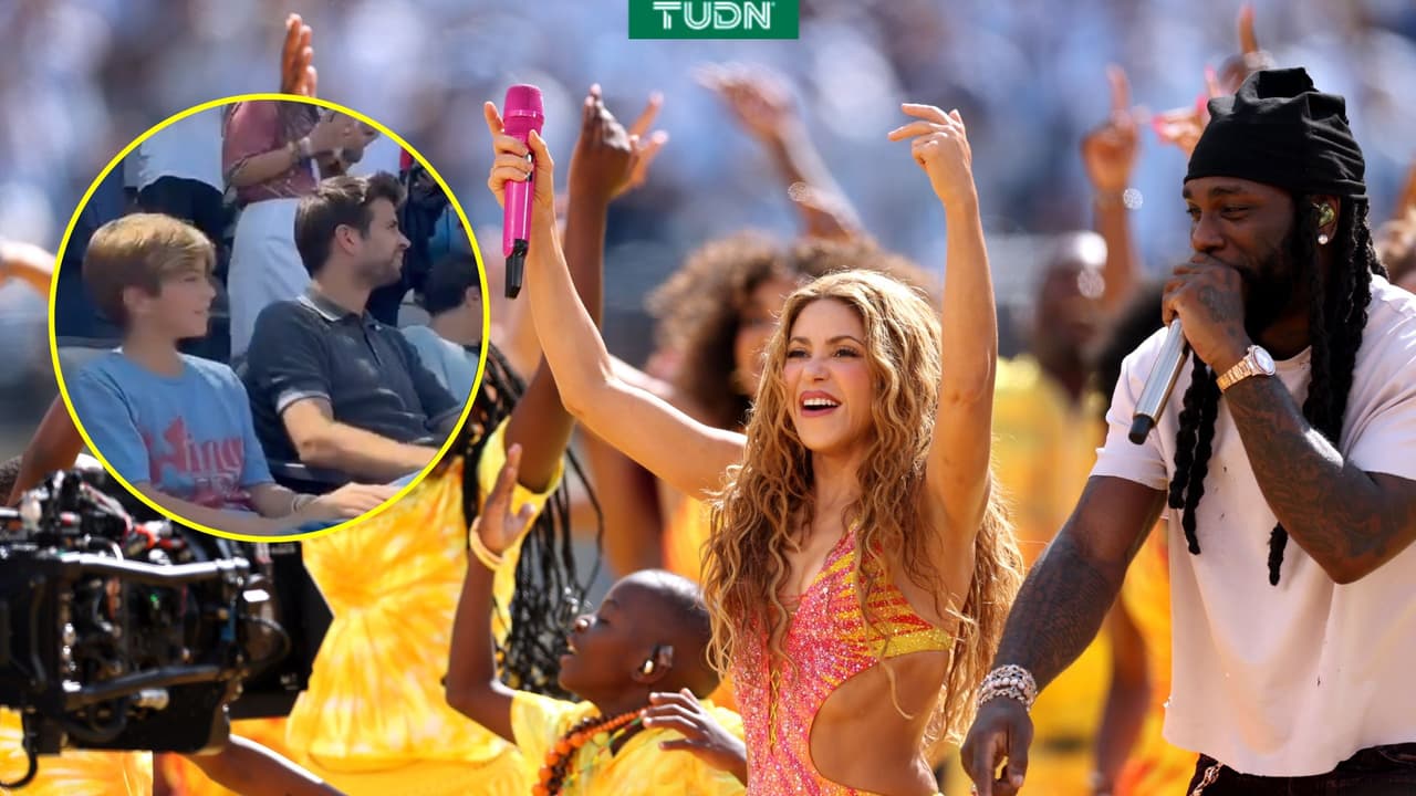 La reacción de Piqué al escuchar canción de Shakira en el España vs. Argentina