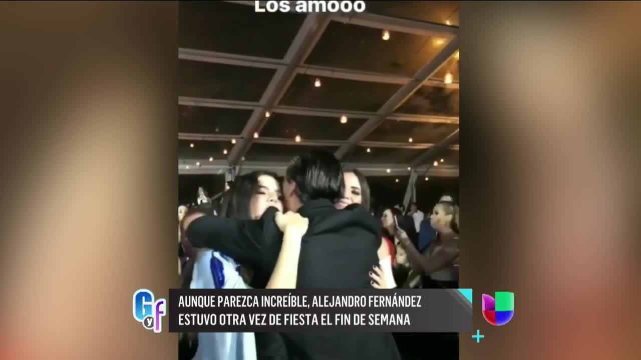 Alejandro Fernández muestra su lado paternal en la graduación de sus hijas 