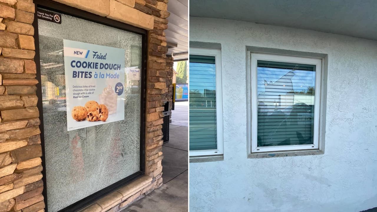 Arrojan piedras contra ventanas en negocios de Woodland; hay un detenido