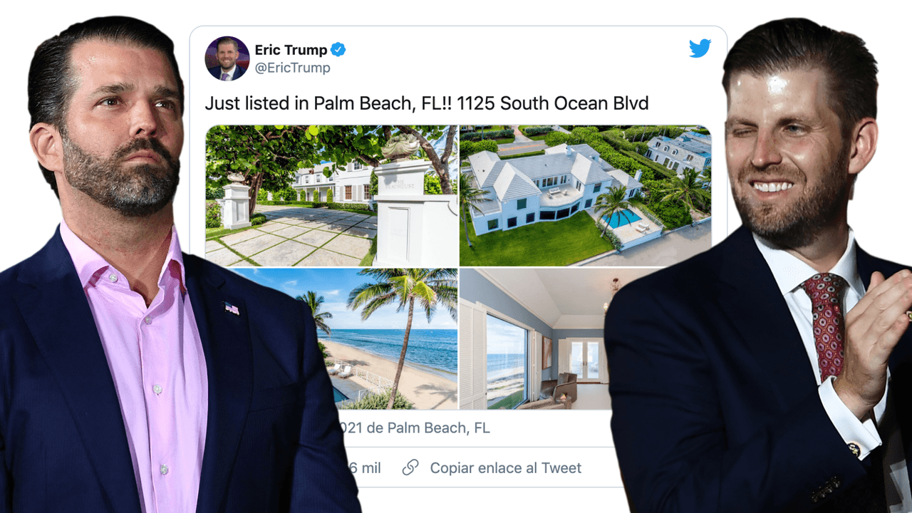 Así es la lujosa mansión que los hijos de Trump están vendiendo en Palm Beach