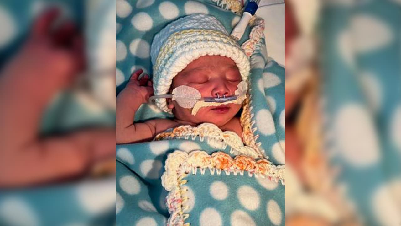 Jared Armijo nació a las 12:56am en el hospital Memorial Hermann de Katy.