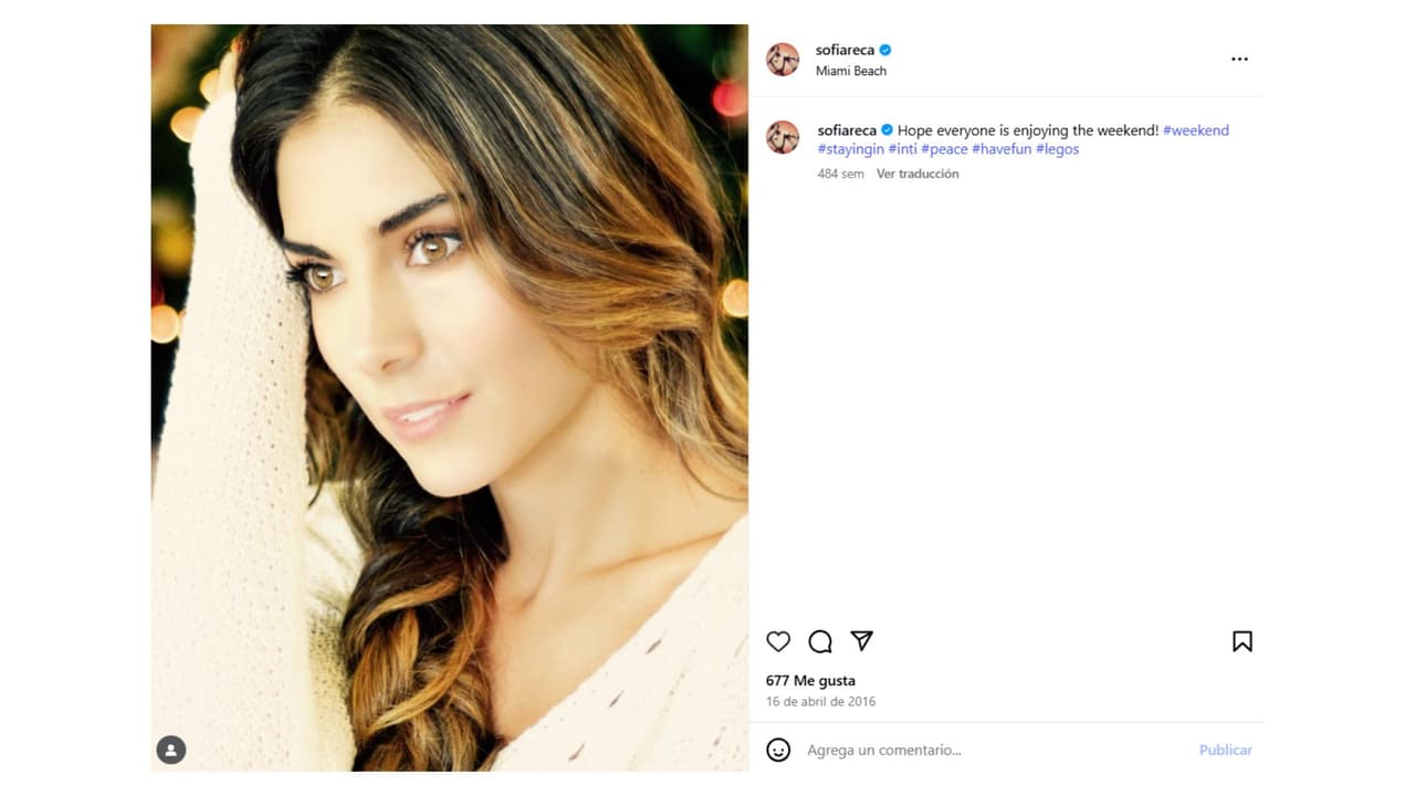 Ella es la actriz Sofía Reca.