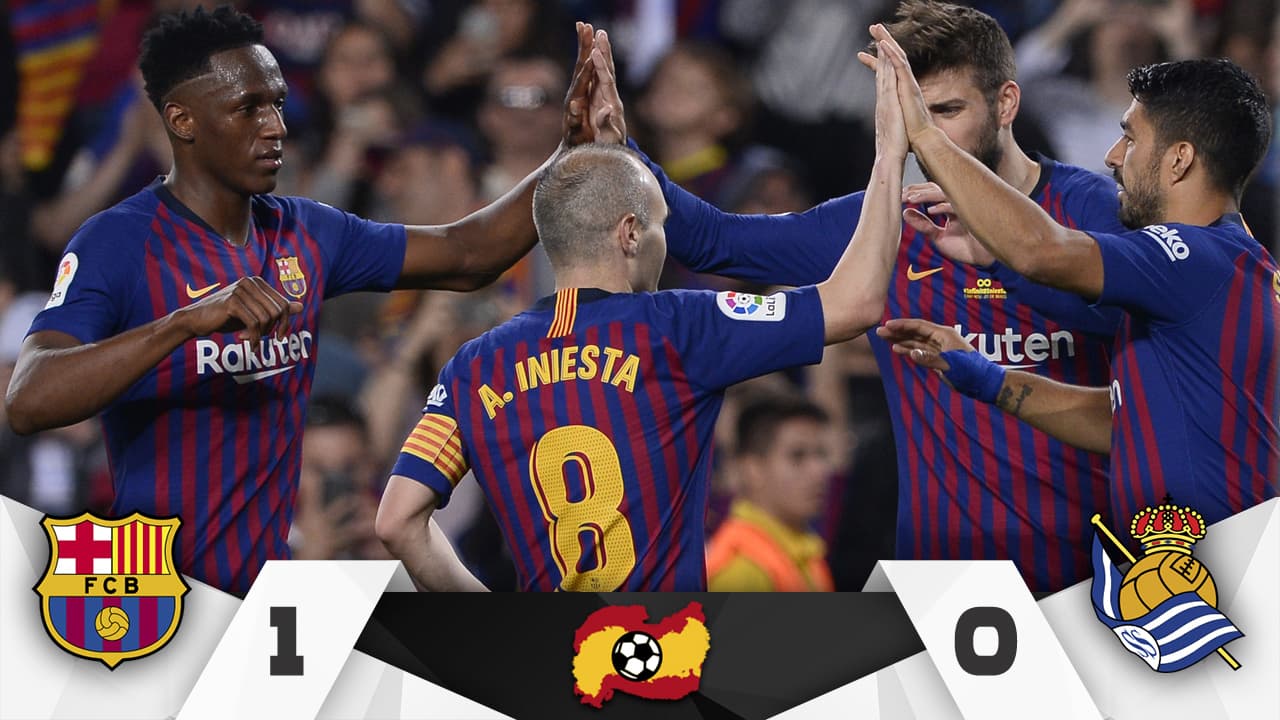 Iniesta le dijo adiós al Barcelona en una noche mágica