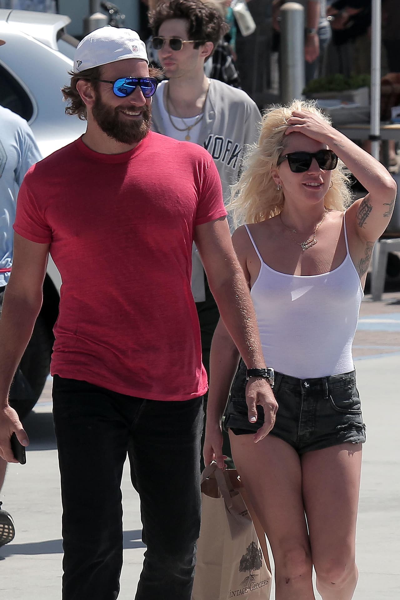 La novia del actor, Irina Shayk, no estaba con ellos.