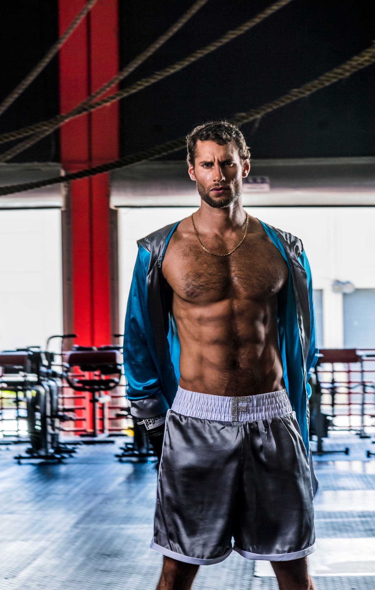 Franco Noriega en exclusiva para Mira Quién Baila. 
<br> Fotógrafo: 
<b>Felipe Cuevas / Univision</b> Locación: 
<b>CrossFit Doral – Miami, FL</b> Vestuario: 
<b>Blanca Elena Martínez</b> MakeUp: 
<b>Rocco Donna Hair & Beauty Art</b>