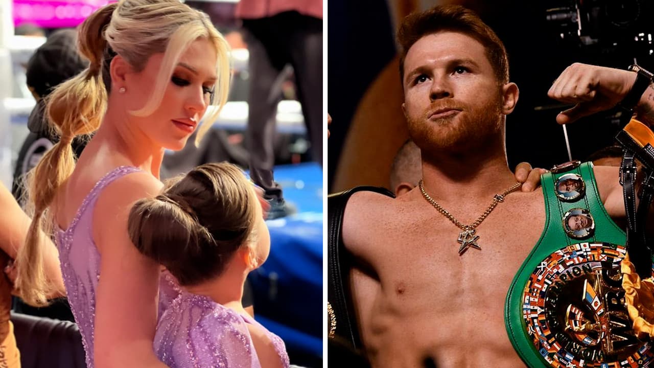 La esposa y la hija del 'Canelo' acapararon los reflectores con sus looks en la pelea del boxeador