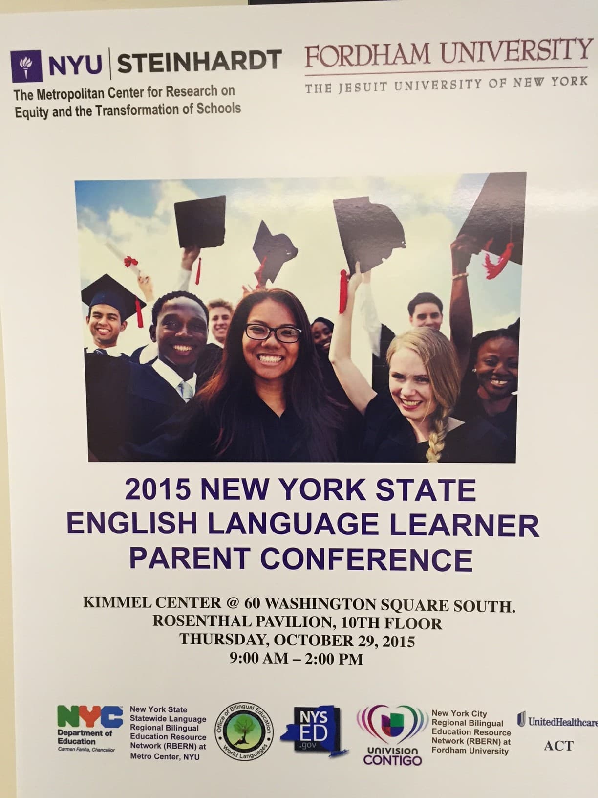 ¡Gracias a todos los padres y madres que nos acompañaron en NY, y éxito!