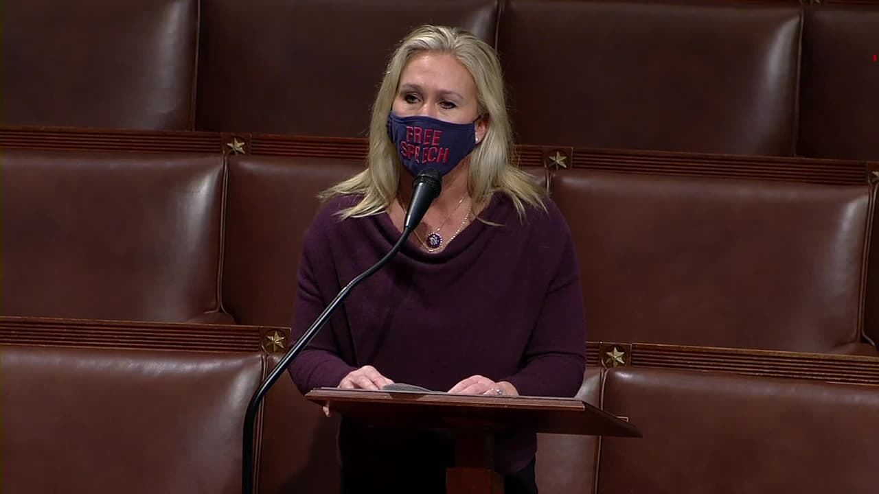 Así ha sido el primer mes en el Congreso para Marjorie Taylor, la republicana que promueve teorías conspirativas