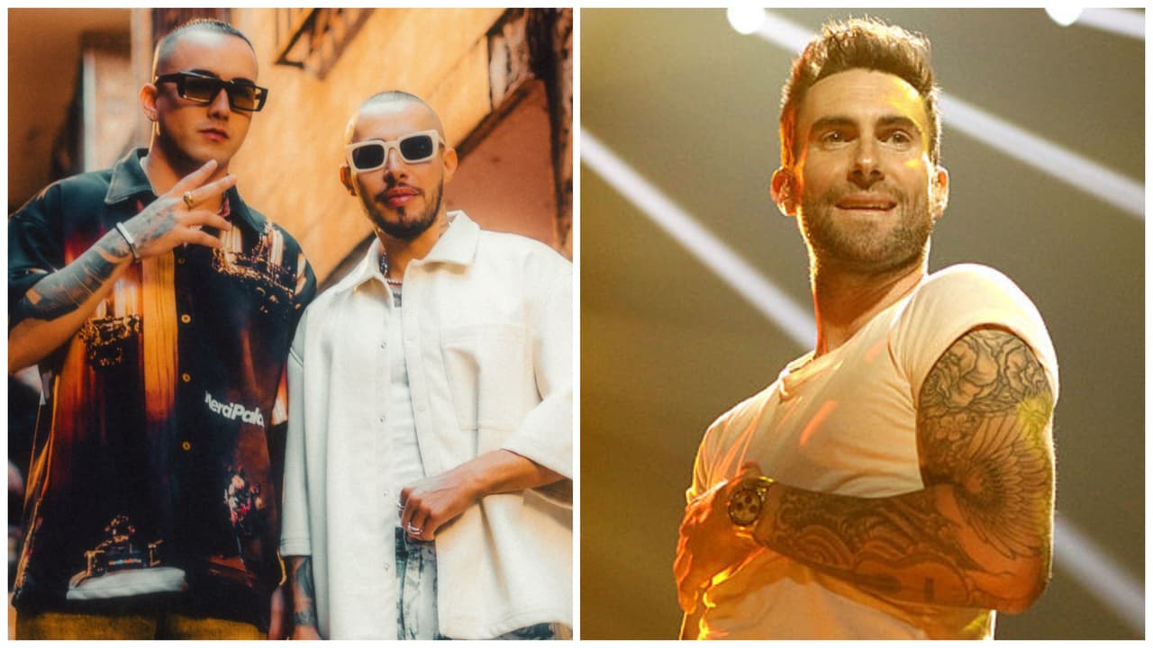 The Rudeboyz y Adam Levine.