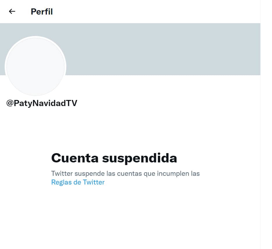 Sin embargo, este lunes 16, en 'Ventaneando' se aseguró que
<b><a href="https://www.youtube.com/watch?v=4Wr1Q0-noBs&t=3561s" target="_blank">dichos mensajes "no son de ella"</a></b>. De hecho, horas después de que una de sus cuentas apareció, la de @patynavidadtv en Twitter fue suspendida en esa red social. La de Instagram, @patynavidadoficial, aún estaba vigente hasta la mañana de este martes 17.