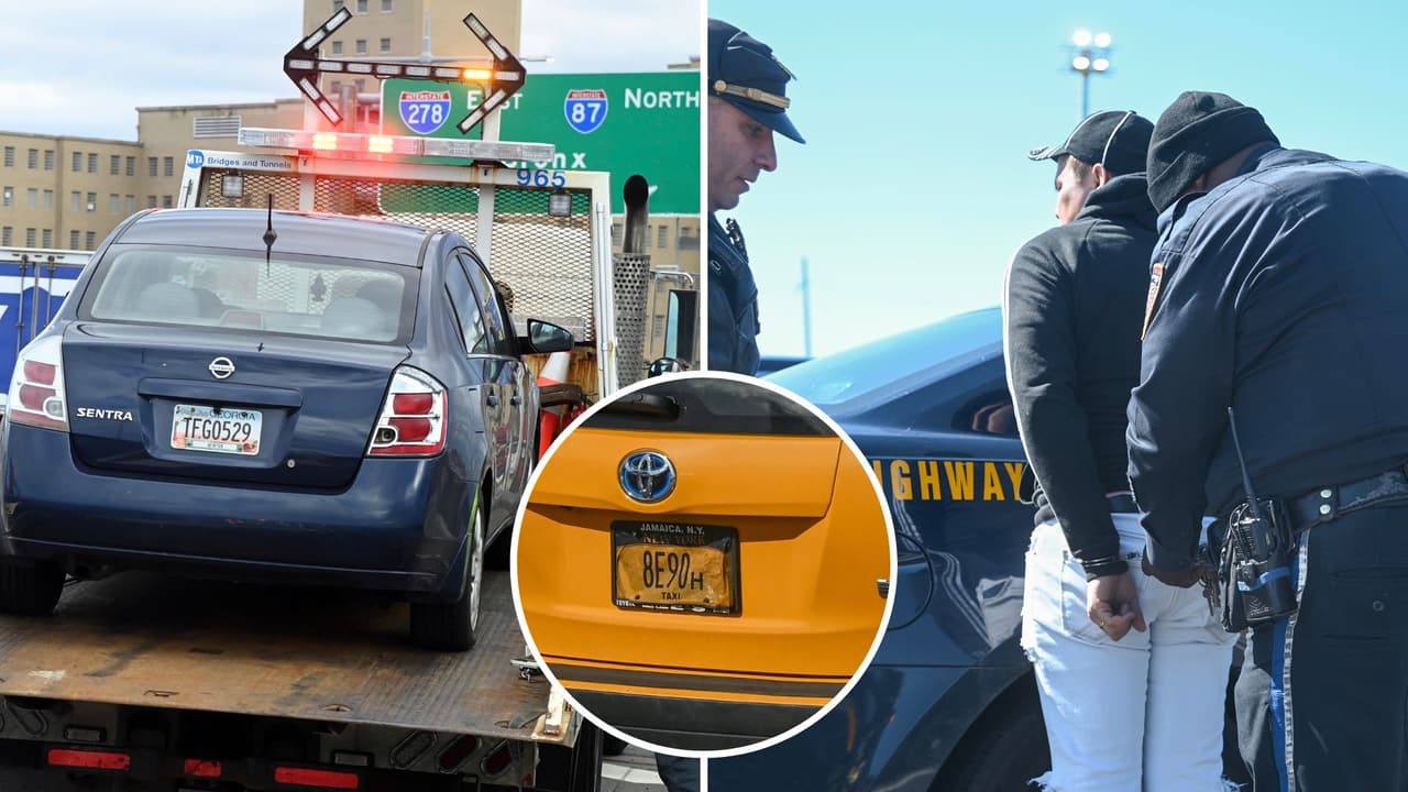 Autoridades decomisan decenas de autos con 'placas fantasma' en puentes de Nueva York