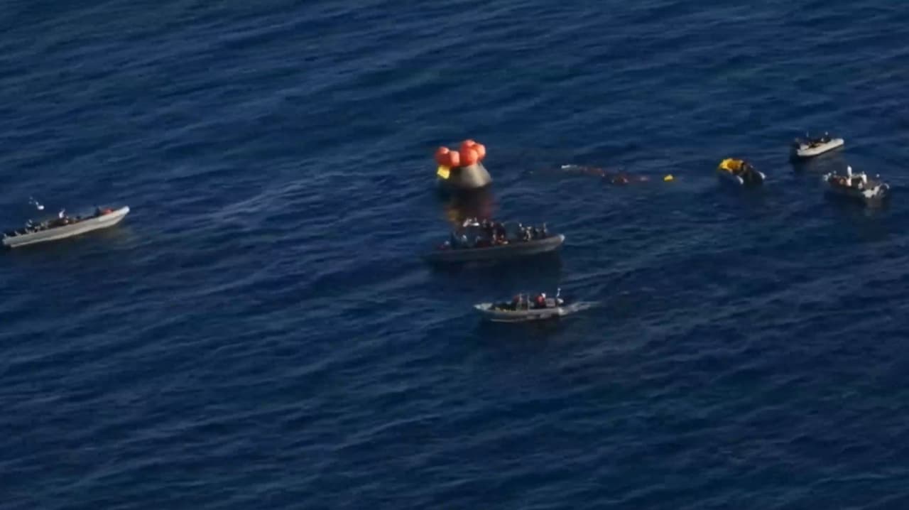 Artemis II: Así avanza el proceso de extracción de los astronautas en la cápsula Orión