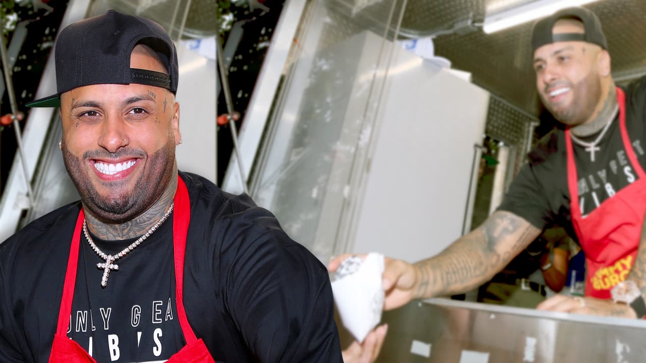 “Aquí con el pueblo”: Nicky Jam estrena faceta regalando hamburguesas