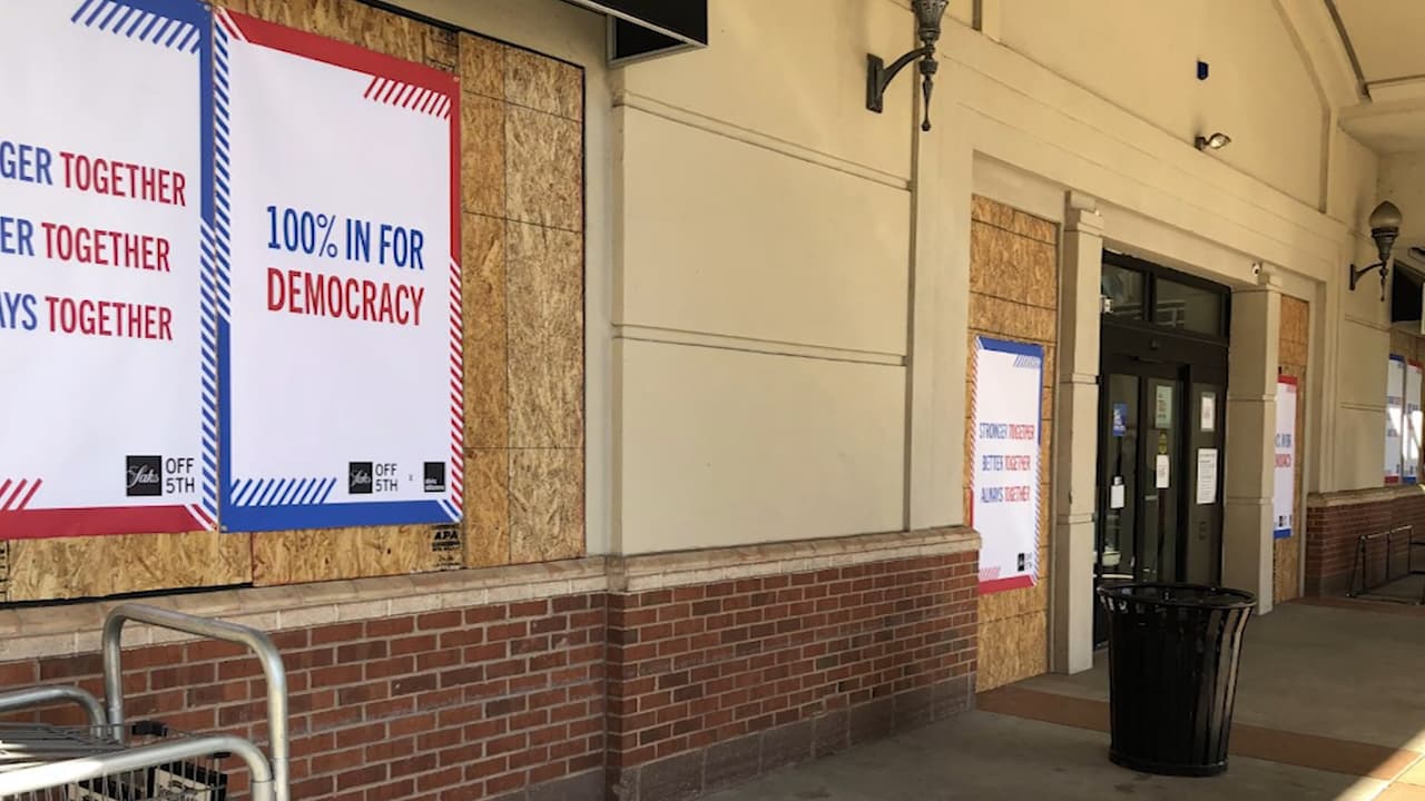 Así protegen sus locales varias tiendas en el área metropolitana de Atlanta ante posibles jornadas de protestas violentas