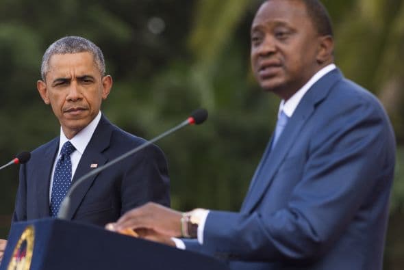 La intervención de Uhuru Kenyatta.