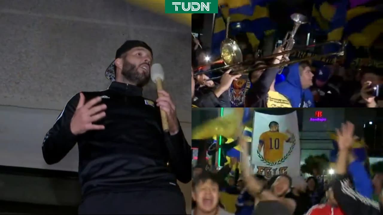 Gignac agradece serenata: "Nos nos dejen, los necesitamos un chingo"