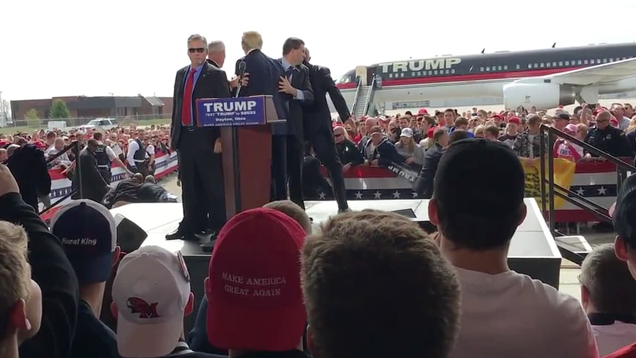 Agentes intervienen para proteger a Trump en Ohio