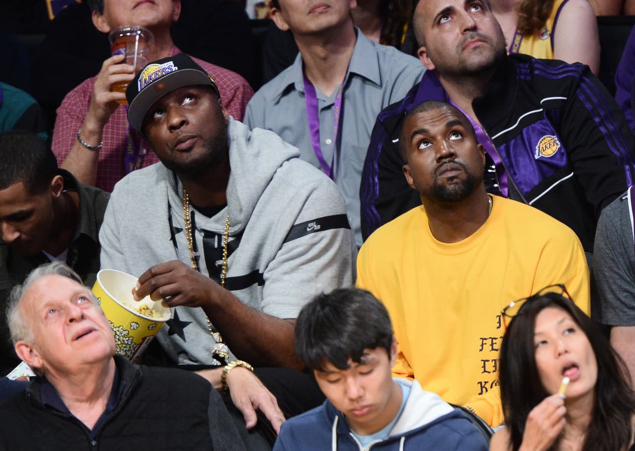 Lamar Odom y Kanye West