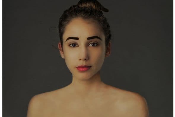 Esther Honig hizo modificar su rostro según la belleza de diferentes países. Aquí, India. Foto: Gentileza.