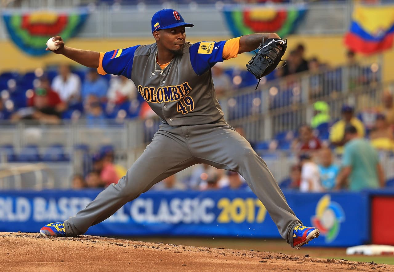 Desde ese entonces Teherán ya era visto como uno de los peloteros colombianos con mayor proyección. Defendía en el Clásico Mundial de Béisbol a su país.